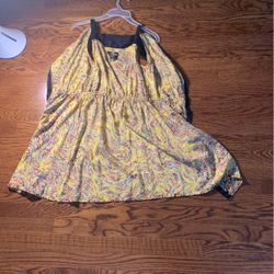 Yellow Patterned Dress