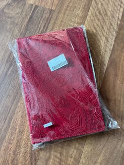 Tablet case color red with engraving brand new