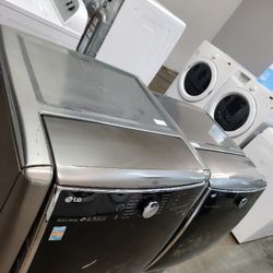 LG SET STEAM WASHER AND ELECTRIC DRYER JUMBO 💯 
