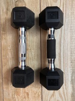 New 5 lb Pair of Dumbbells