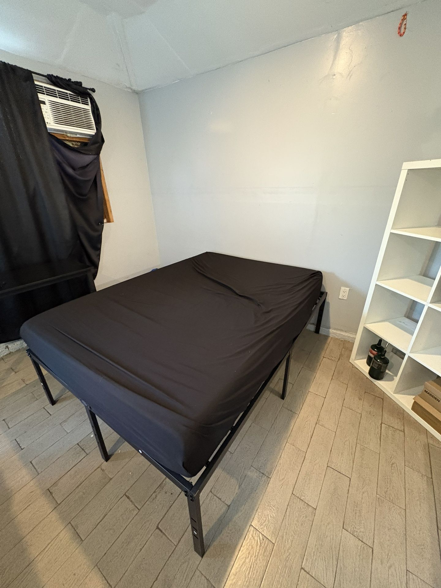 BED MATTRESS AND 19” TALL FRAME