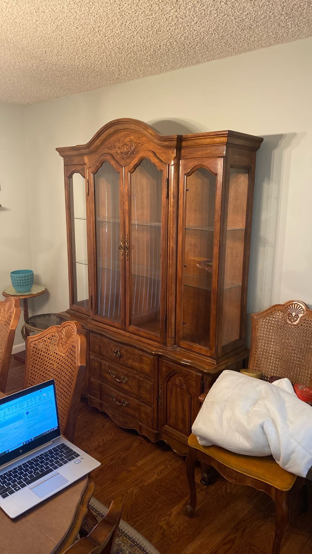 Vintage Cabinet Hutch Antique Furniture Breuners Furniture Store VTG