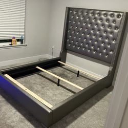 Queen Bed No Mattress  New In Boxes