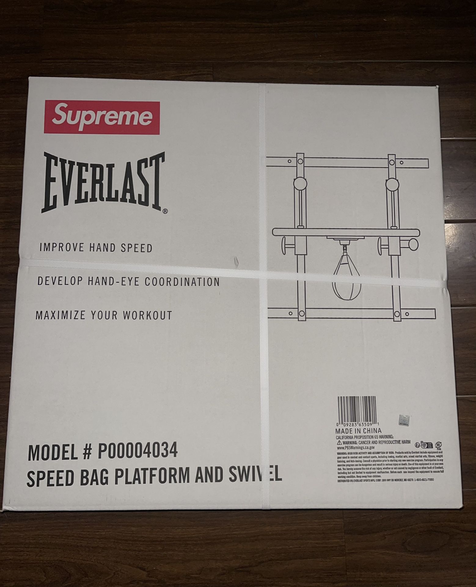 Supreme Everlast Speed Bag & Platform Red
