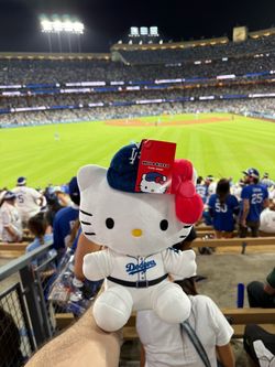 Hello Kitty LA Dodgers Plush Jersey