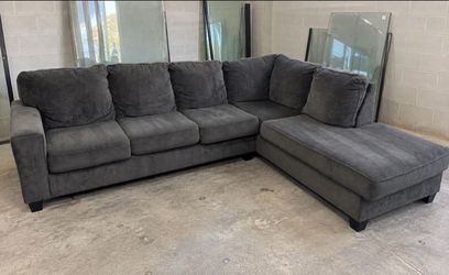 SAME DAY DELIVERY Ashley Fabric Sectional Sofa with Chaise