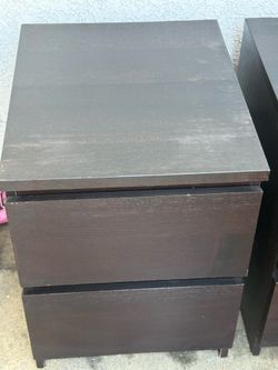 IKEA Nightstands Black Brown