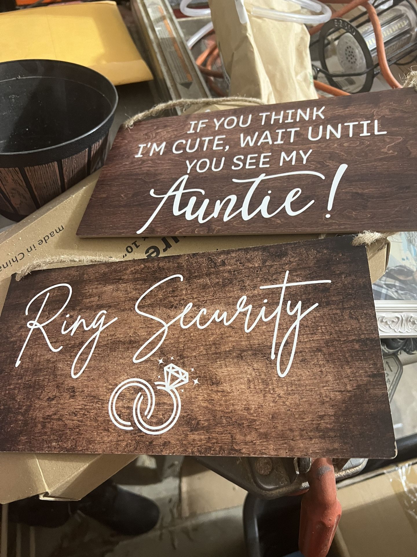 Wooden Wedding Signs