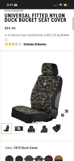 Carhartt Car Chair Cover