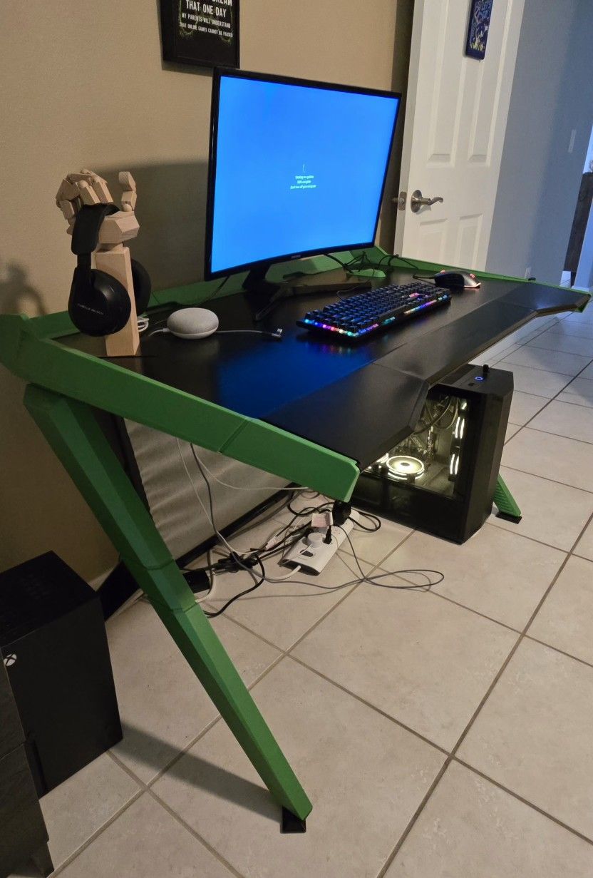 DXRACER DXRACER Gaming Desk 1000 - black / green
