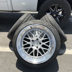 Aodhan Ah02 18x9.5 5x114 35offset Wheels And Tires New