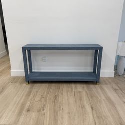 BLUE/ Gold legs table 