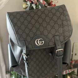 Ophidia Flap Backpack GG Coated Canvas Medium 