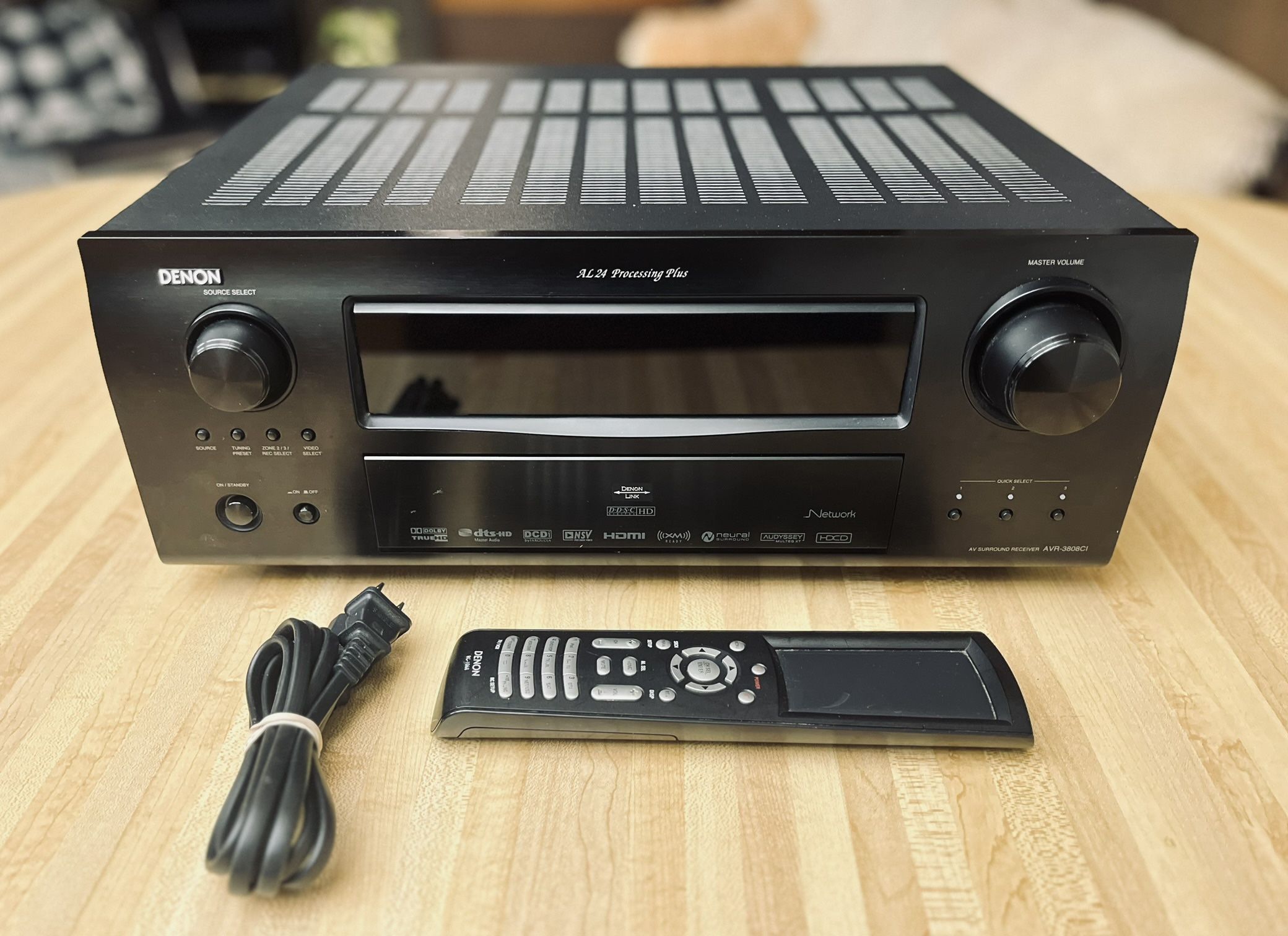 Denon AVR-3808CI 7.1 A/V Receiver w/ OEM remote