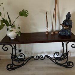 Pier One Wrought Iron Accent Table