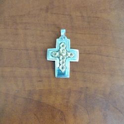 Jeep Collins Sterling silver 14K Cross (Retired Piece)