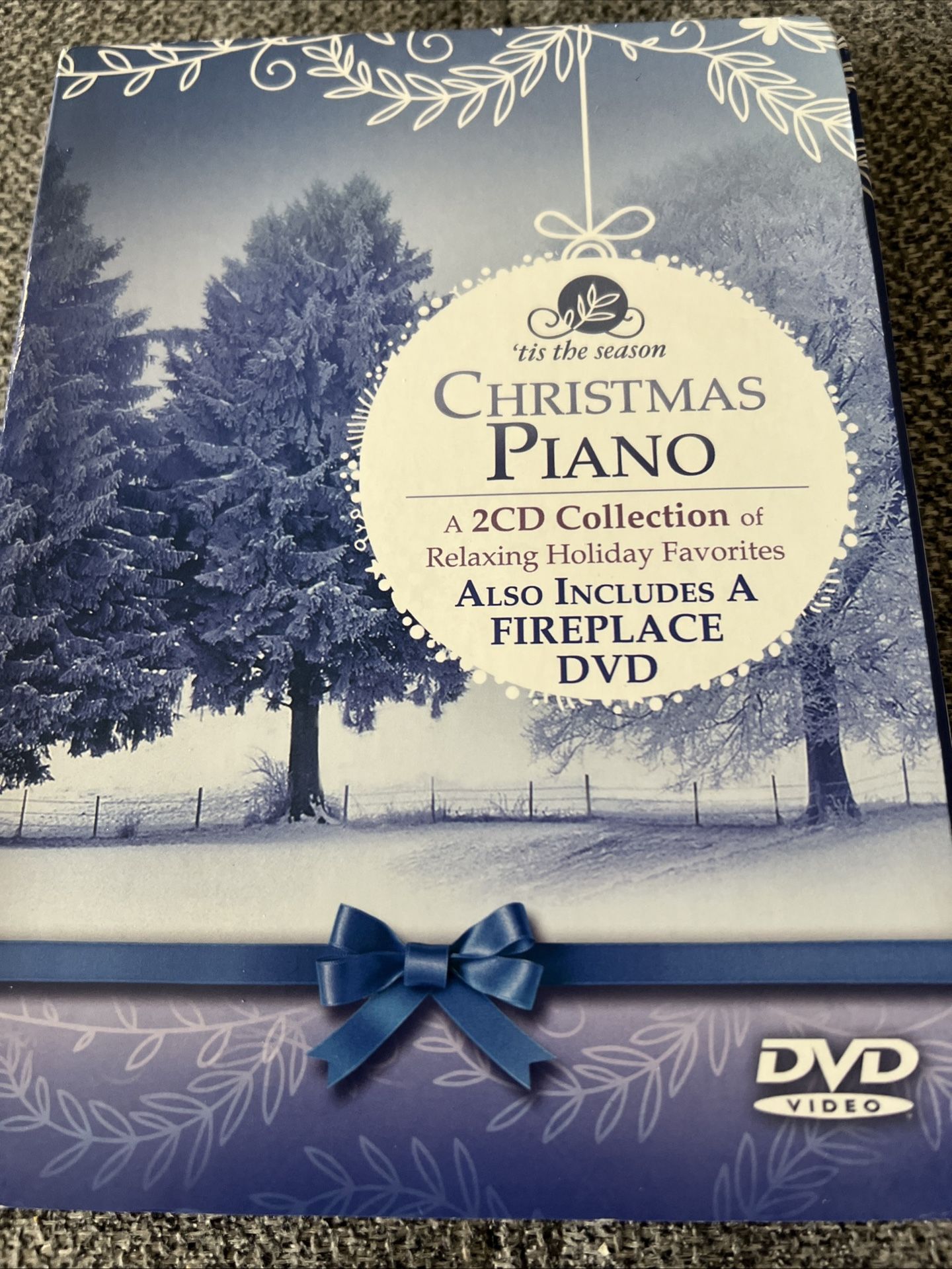 Tis the Season Christmas Piano 2 CD Collection With Fireplace DVD