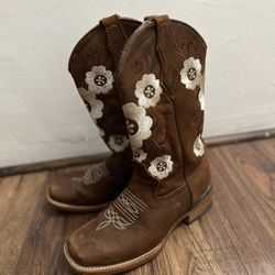 Cowboy Boots Women Size 6 Genuine Leather Boots - La Sierra Boots