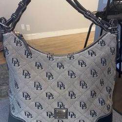 Dooney & Bourke Signature Erica Hobo Canvas Bag