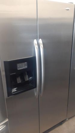 Whirlpool Side-by-Side Stainless Steel Refrigerator Fridge
