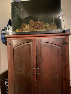 60 gallon fish tank with stand.