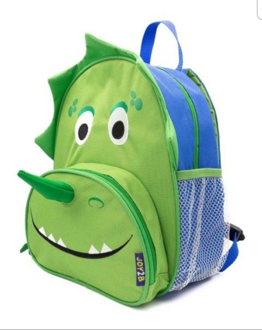 Green & Blue Daring Dino Backpack for Preschool Kids 1+ years old