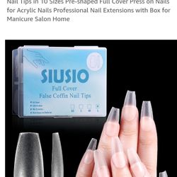 Siusio False Coffin Nail Tips