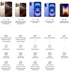 iPhone 16, 16 Pro, 16 Promax On Us