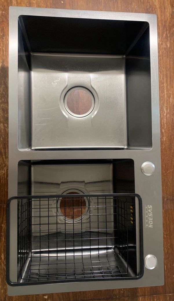 Sink And Faucet With Plumbing