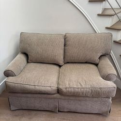 Beige Two-Seater Sofa