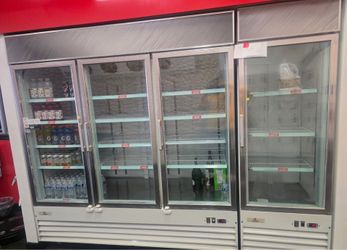 NSF 3-Door Commercial Glass Reach-In Refrigerator – SG1.9L3-HC – Excellent Condition!