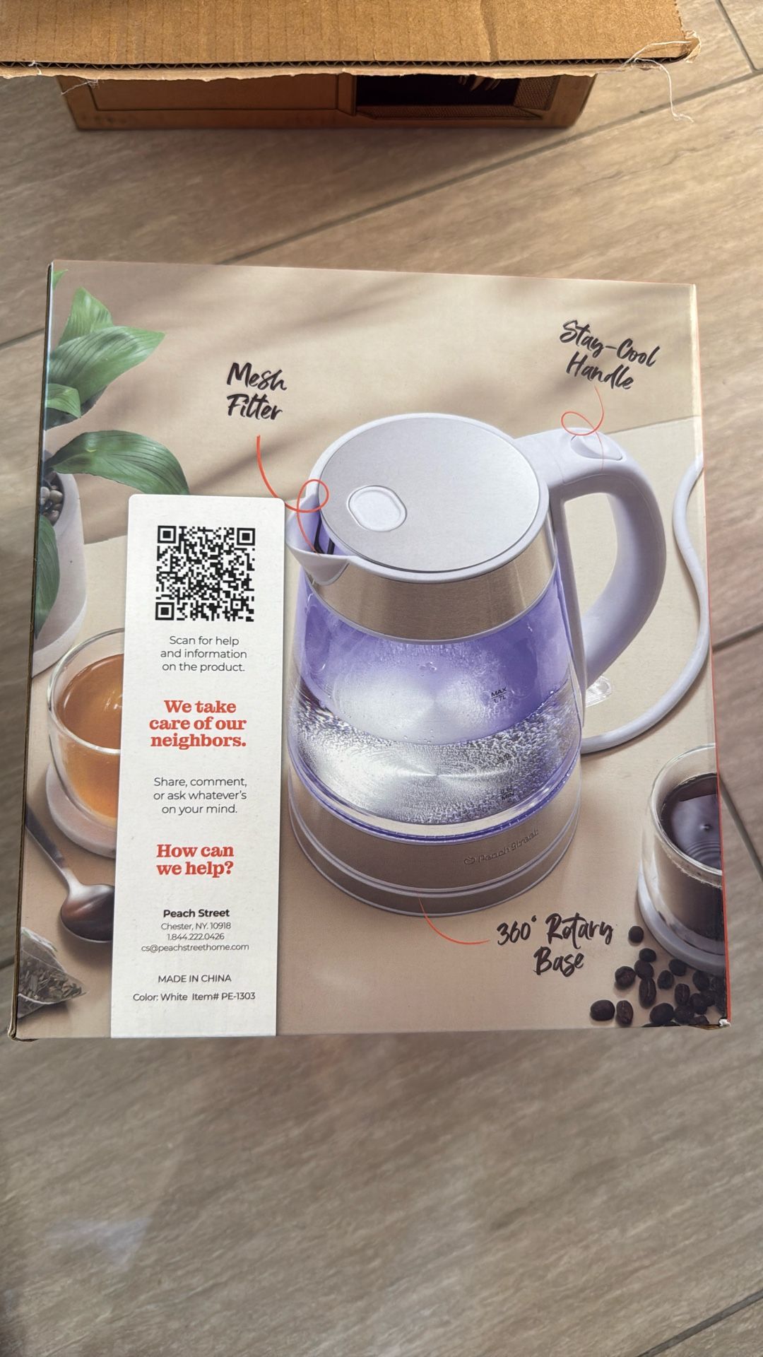 Electric kettle, Brand new