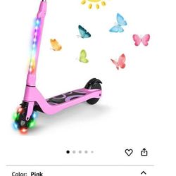 SISIGAD Electric Scooter for Kids Ages 6-12, Max 6 Miles Range, Kids Electric Scooter with Adjustabl