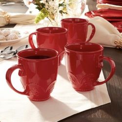 Ruby Tazas Para Café Princess House 