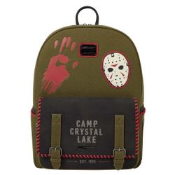 NWT Loungefly Friday The 13th Camp Crystal Lake Full Size Backpack Glows In The Dark