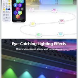 REYLAX 100FT Permanent Outdoor Lights with 60 LED Lights, RGB+IC Eaves Lights, IP67 Waterproof, Multi Scenes for Outdoor Christmas Holidays Decor, Wor