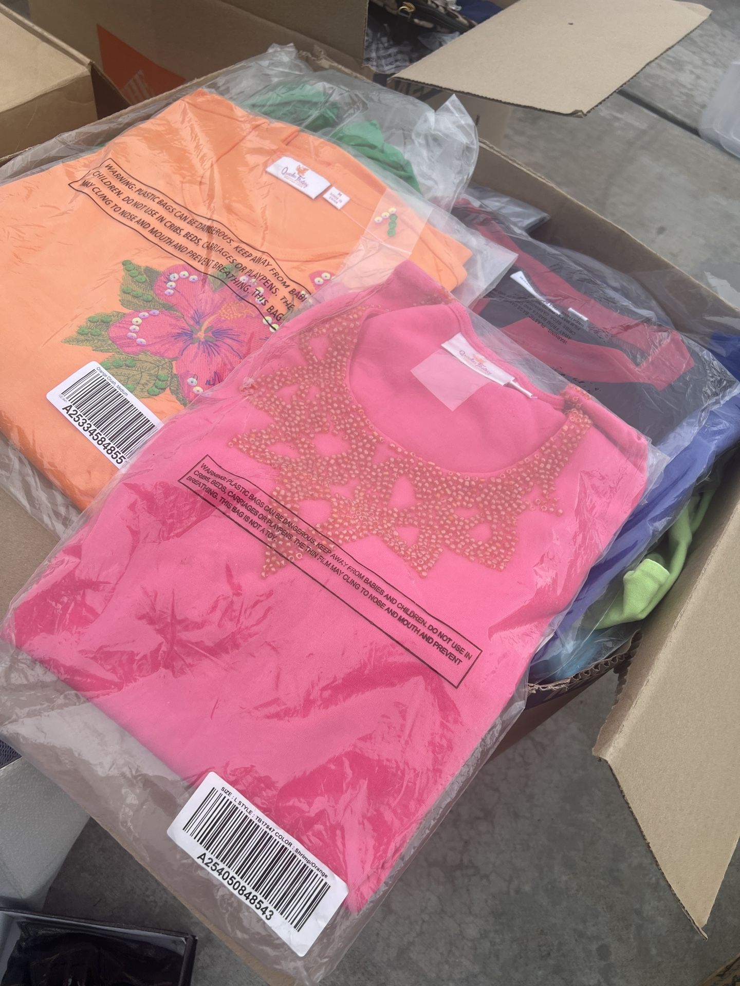 Box Of New Women Shirts (at Least 30) - Mix Sizes