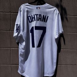 Dodgers XL White Home Ohtani Jersey 
