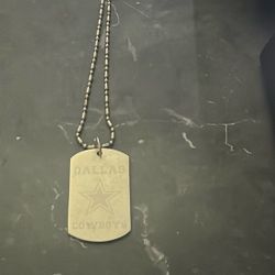 Dallas Cowboys Dog tag necklace 