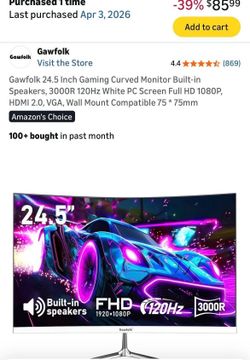 Gaming monitor