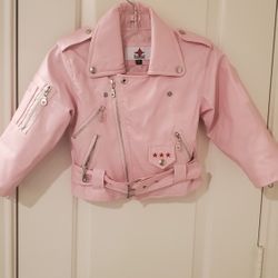 Bike Star Girls size 2T pink Bikers Jacket

