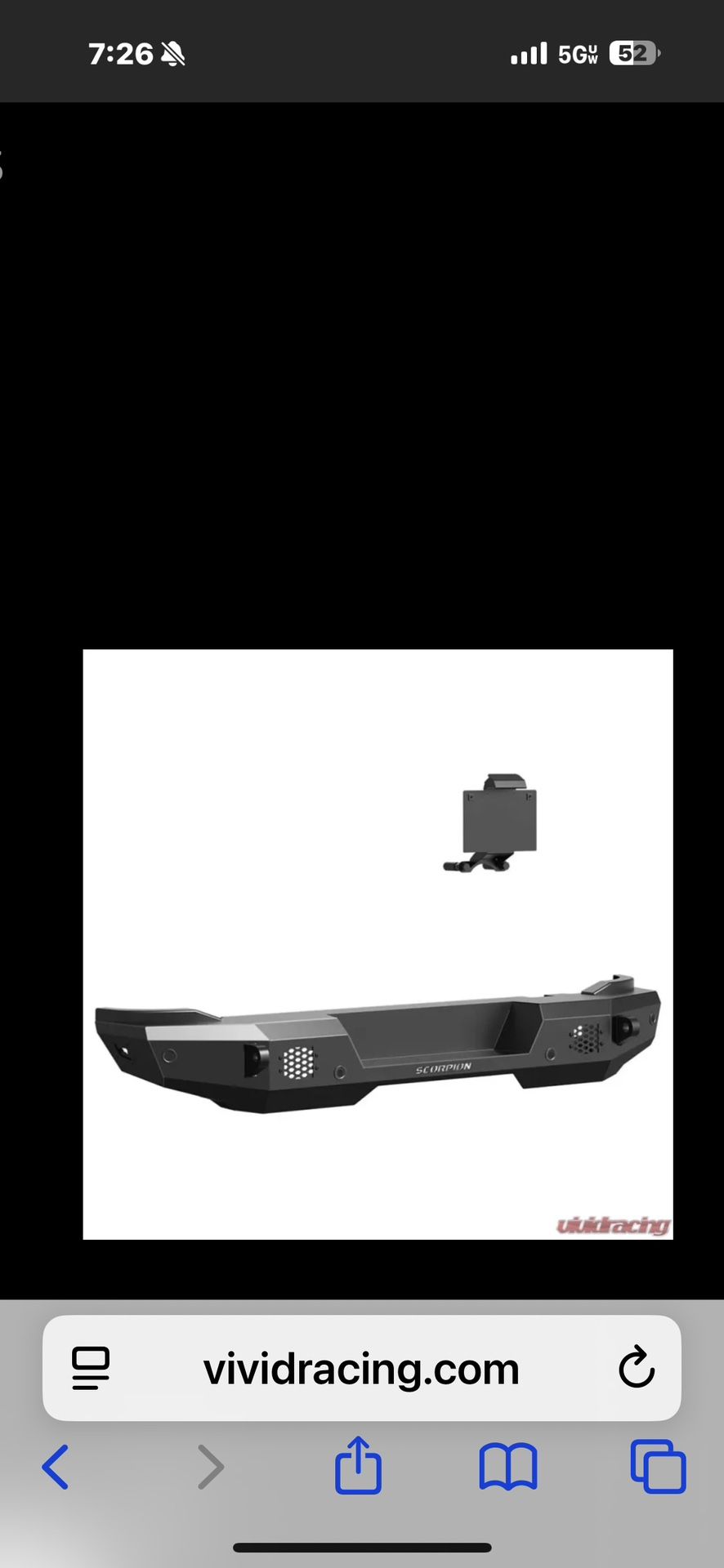 Scorpion Extreme Tactical Rear Bumper For Ford Bronco 2021 To 2025