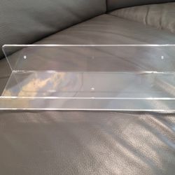 15 Inch Clear Floating Ledge Shelfs - 4 Total