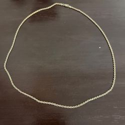 Gold plated chain Rope 