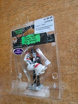 Halloween Lemax Spookytown Day of the Dead Bride & Groom 32201