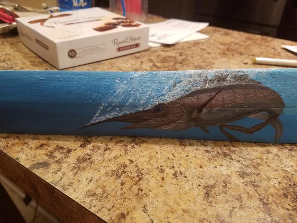 Custom Hand-Painted Swordfish Bills
