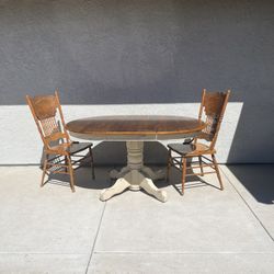 Dining Table And 2 Chairs 