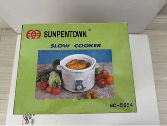 Simenon SC-5654 Slow Cooker with Heat Resistant Pot New