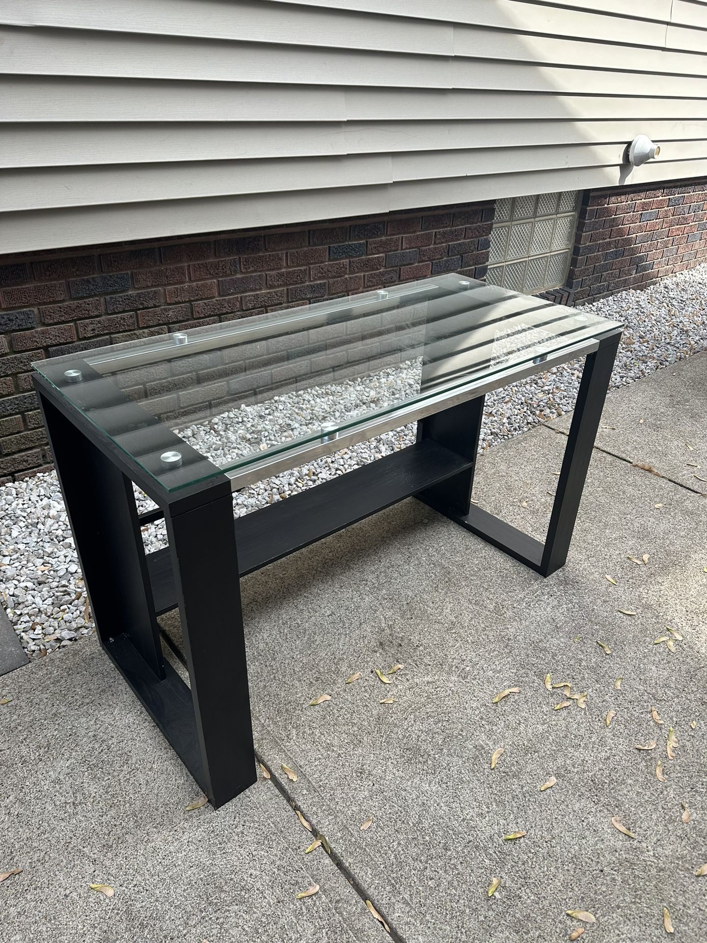 Glass Computer table 