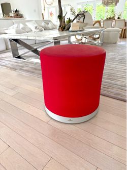Mondecasa Designer Stool - Red Upholstered